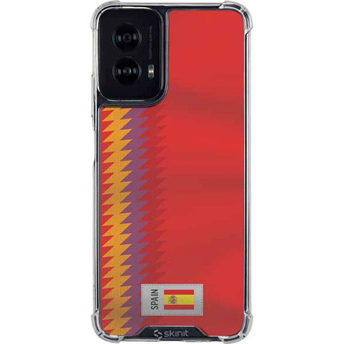 Spain Soccer Flag Moto G Power 5G (2024) Clear Case